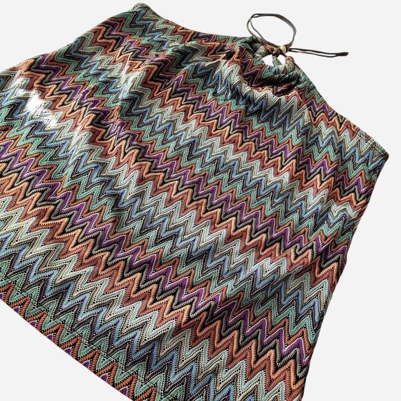 Y2k Boho Brown Strapless Top - Picture 2 of 4